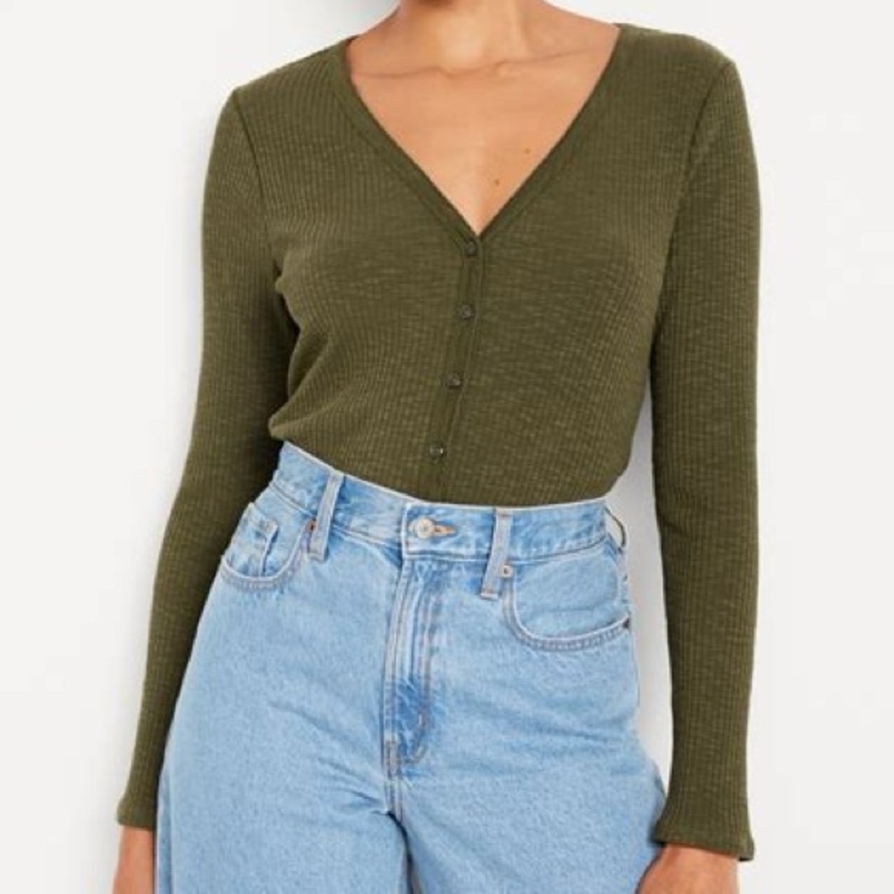 Old Navy Button Front Knit Top—Tall!